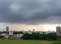 alerta laranja de tempestade em Porto Alegre