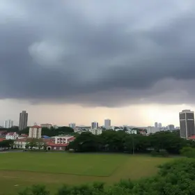 alerta laranja de tempestade em Porto Alegre