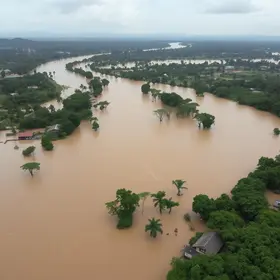 RS rios acima da cota de inundação