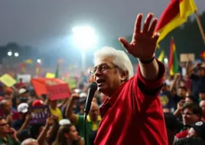 comício em Porto Alegre